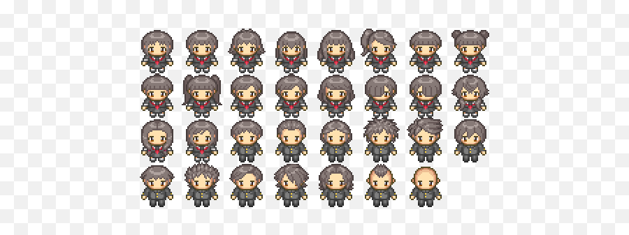Add Japanese School Characters - Pipoya Free Rpg Character Emoji,Japaneese Charecter Emojis