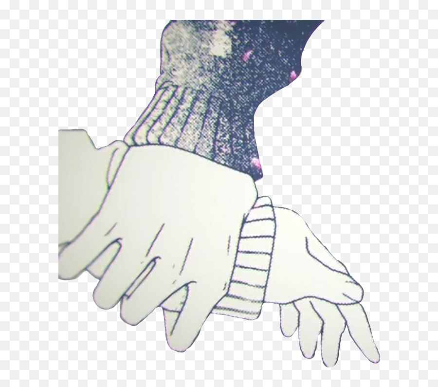 Hands Animehands Anime Couple Sticker By Vanilla - Anime Gxg Couple Hands Emoji,Boy And Girl Holding Hand Emoji