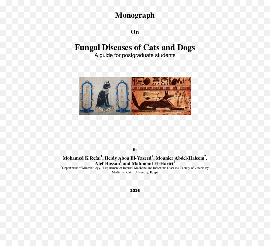 Pdf Monograph On Fungal Diseases Of Cats And Dogs A Guide - Language Emoji,Difference Between Individual Henton And Mirroring Emotions