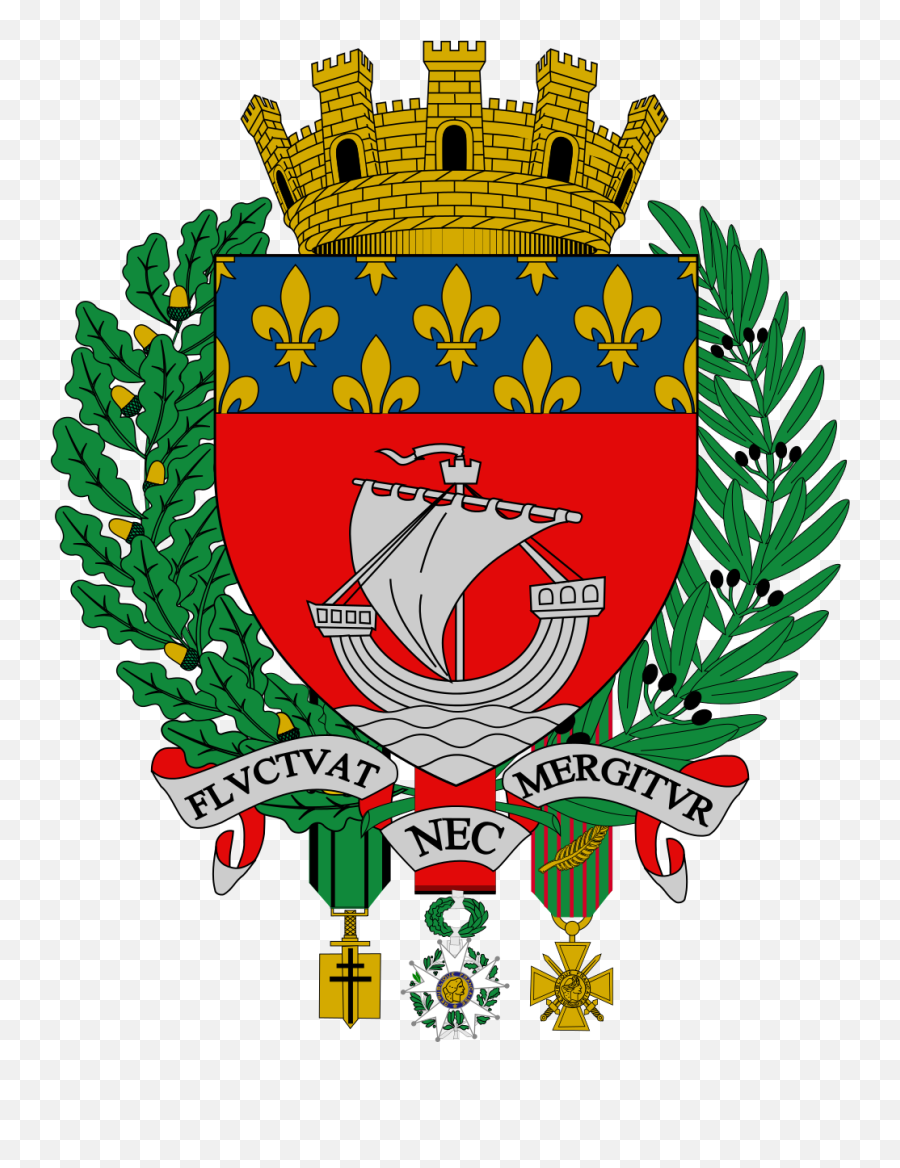 Pin By Jose Reyes On Francia Coat Of Arms Emblems French - Logo Paris Fluctuat Nec Mergitur Emoji,Express Emotions French