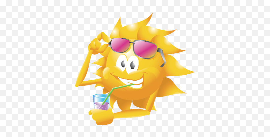 Fofikos1406 - Sun Drink Water Clipart Emoji,Emoticon Elfo