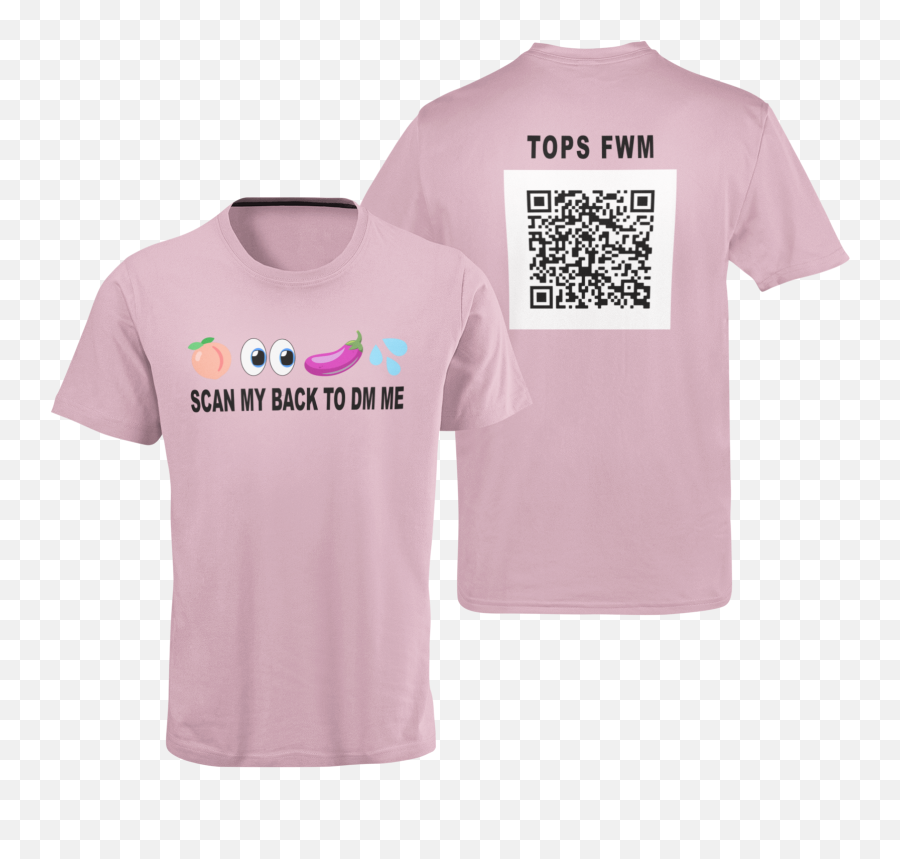 Eggplant Top Emoji Scannable Dm Me - Never Give Up Checo Perez,Muscle Emoji On Shirts