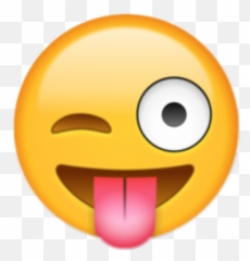 Emoji Tumblr Png Whatsapp Iphone - Transparent Tongue Out Emoji,Emoticon Gallery