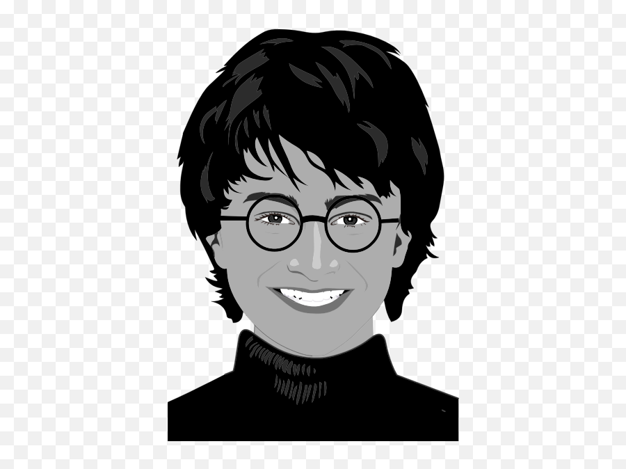 Daniel Radcliffe Portrait - Outline Of Daniel Radcliffe Emoji,Glasses With Blonde Hair Emojis