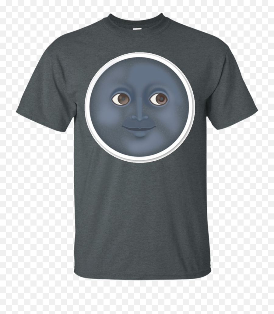 Moon Emoji T - Funny Hiking Tshirts,Black Emoji Shirt