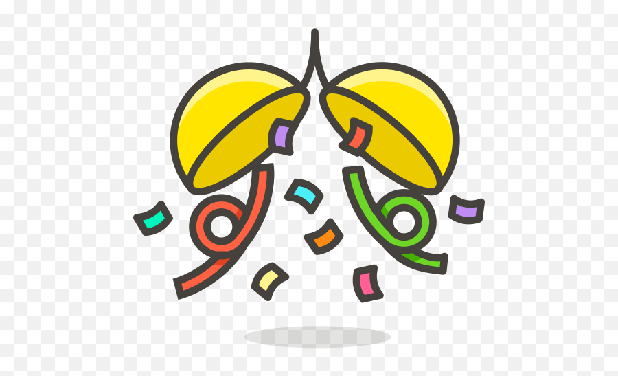 Celebration Emoji Icon Of Colored Outline Style - Available In,Celebration Emoji