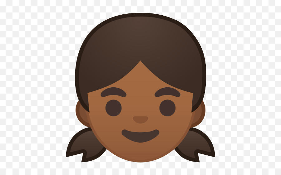 Girl Medium Dark Skin Tone Free Icon Of Noto Emoji,Emoticons Person Shrugging