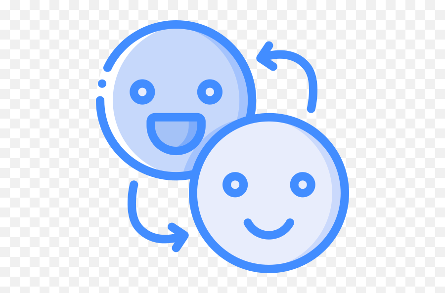 Rostos - Ícones De Mídia Social Grátis Emoji,Emoticon Coração Azul