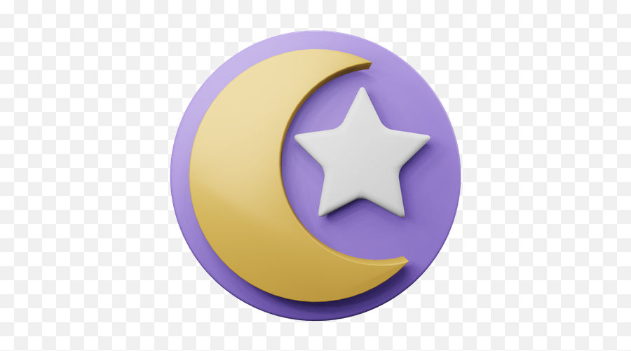 Star And Crescent 3d Illustrations Designs Images Vectors Emoji,Cresccent Moon Emoji
