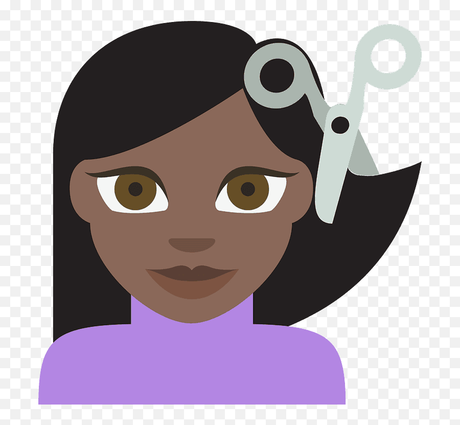 Person Getting Haircut Emoji Clipart - Cutting Hair Emoji Png,Hair Cut Emoji