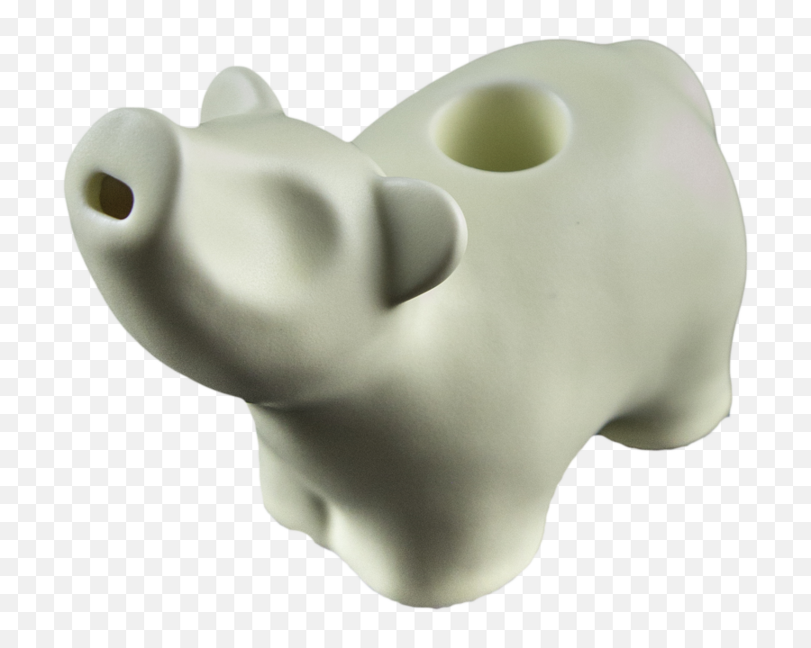 Art Of Smoke Polar Bear Pipe Dry Pipes - Solid Emoji,Blow Smoke Emoji