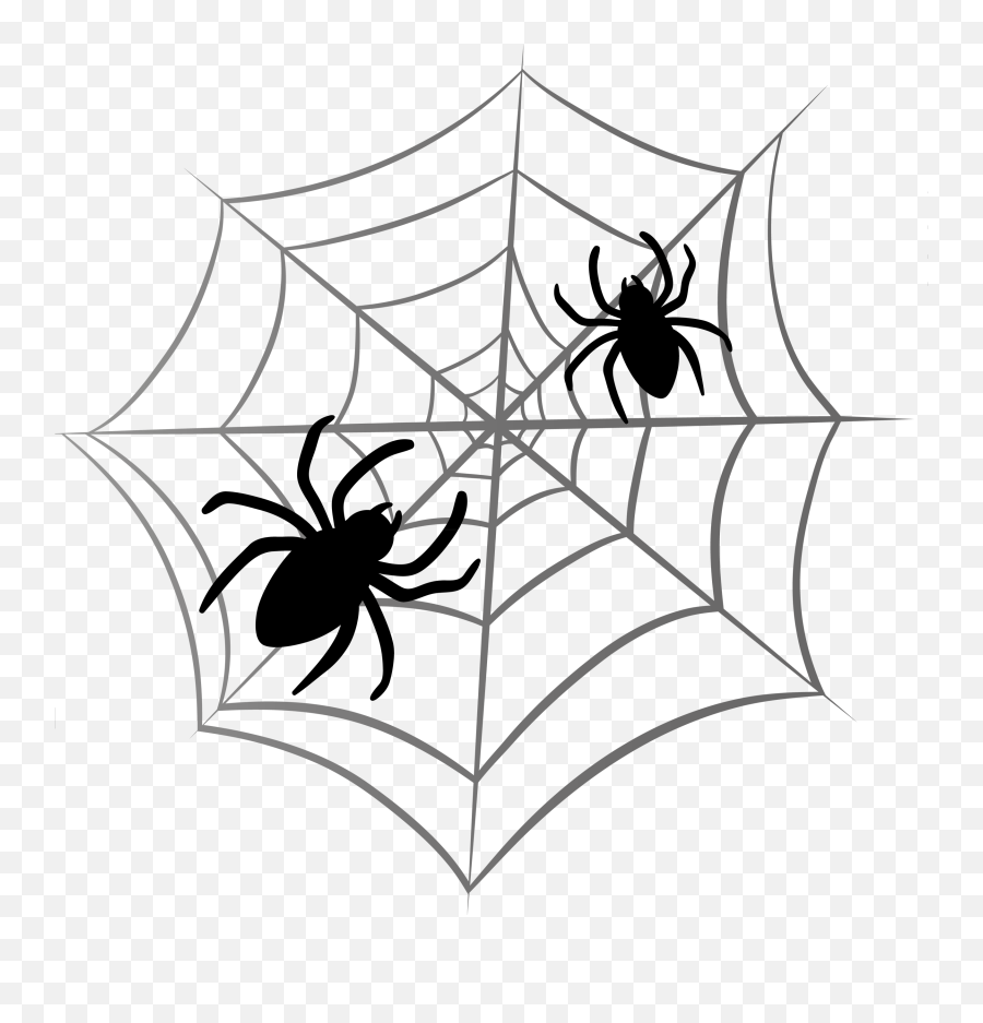 Halloween Spider Web Clipart 2 Clipartcow - Clipartix Clip Art Spider Halloween Emoji,Spider Emoji
