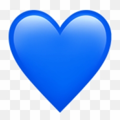 Emoji Iphone - Blue Heart Emoji Png,Menacing Emoji
