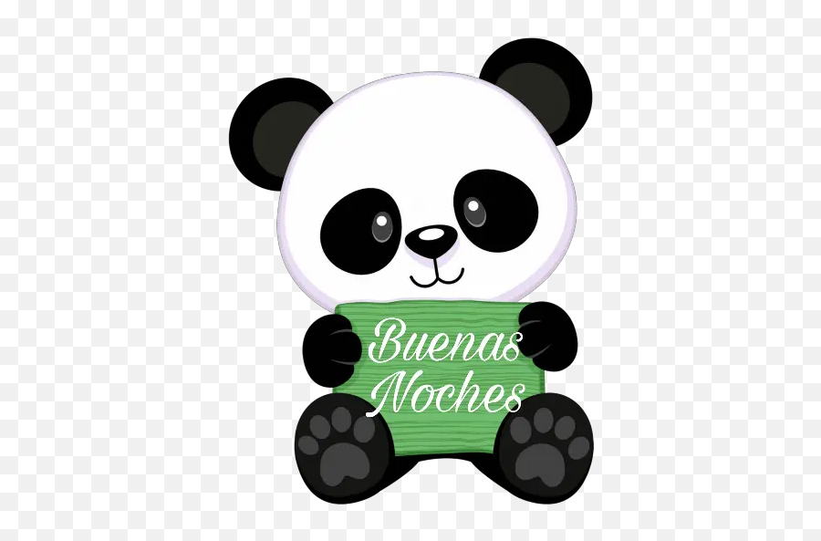 Stickers For Whatsapp - Panda Baby Drawing Emoji,Buenas Noches Con Emojis