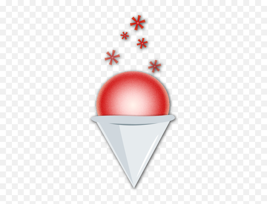 Snow Cone - Dot Emoji,Cone Emoji
