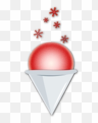 Snow Cone - Dot Emoji,Cone Emoji