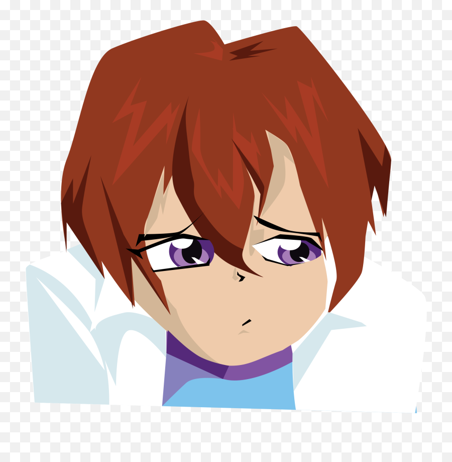 Mouth Clipart Unhappy Mouth Unhappy - Fine Anime Boy Png Emoji,Anime Depressed Emotion Face