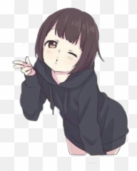 Anime Sexy Girl Sticker By M Hernández - Anime Kiss Discord Emoji,Sexy Girl Emoji