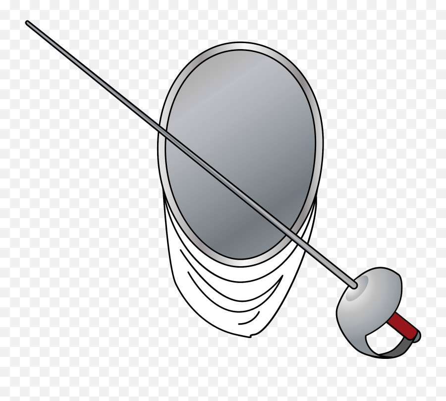 Fencing Sports Clipart - Fencing Gear Clipart Emoji,Fencing Emoji