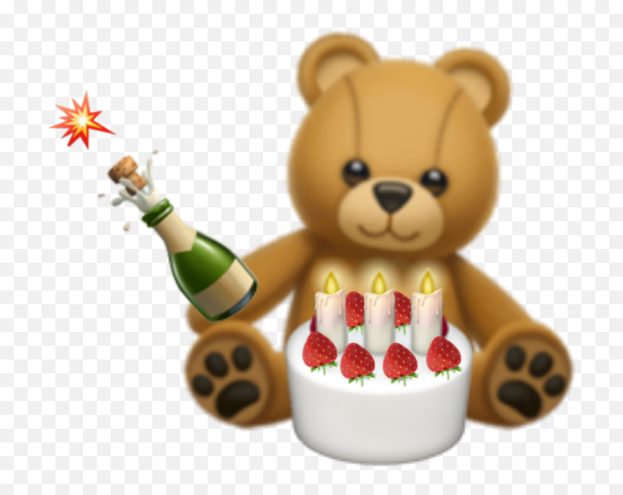 Emoji Iphone Iphoneemoji Emojis Bear - Emoji Tarro De Miel Oso,Dory Stuffed Animals Emojis