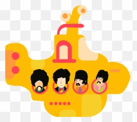 Music - Yellow Submarine The Beatles Vector Emoji,Beatles Emojis