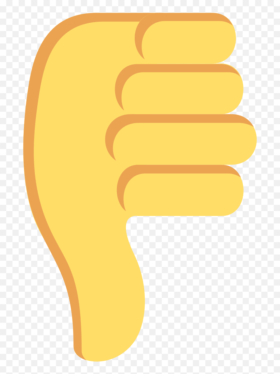 Thumbs Down Emoji High Definition Big - Thumbs Down Emoji Vector,Emoji Symbols Meaning