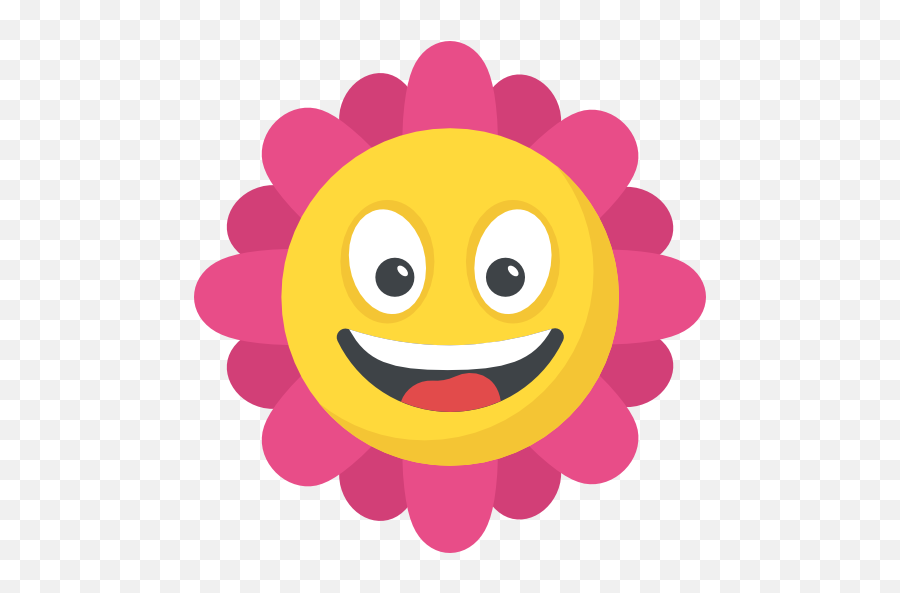 Flower - Laughing Sunflower Emoji,Flowers Emoticon