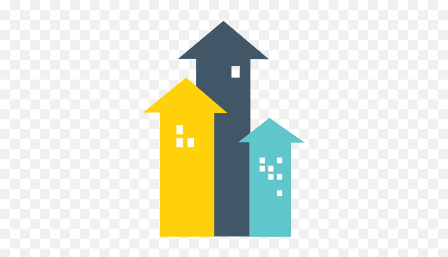 Arrow Houses Real Estate Icon - Transparent Png U0026 Svg Real Estate Icon Png Emoji,Emoji Day Real Estate