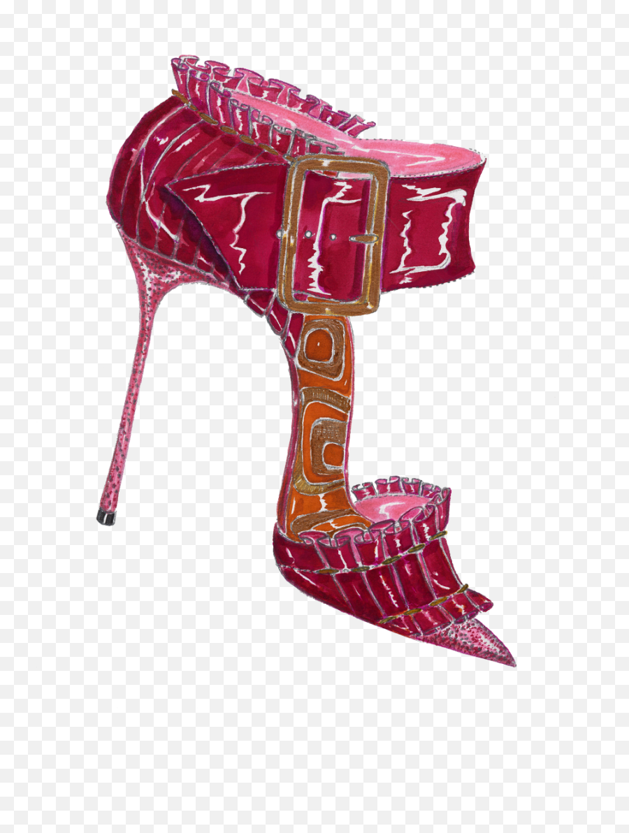 The Sketches - Illustration Manolo Blahnik Sketches Emoji,Miss Sergipe Be Emotion 2019