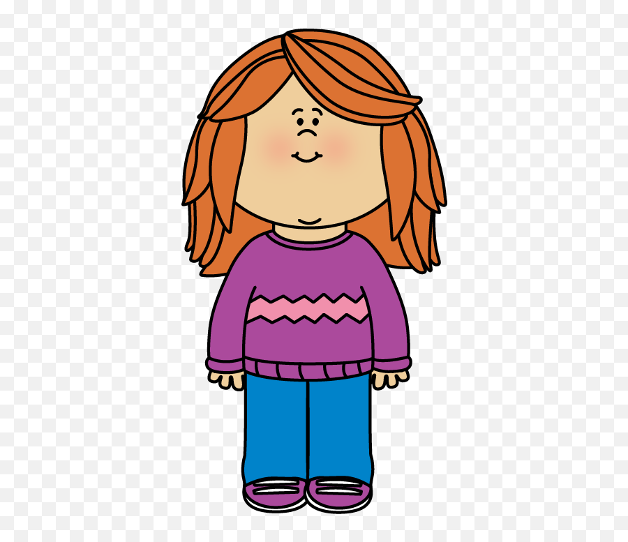 Jumper Clip Art - Girl Wearing A Sweater Clipart Emoji,Emoji Sweaters For Girls