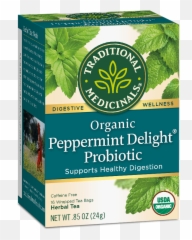 Articles - Traditional Medicinals Peppermint Delight Probiotic Tea Emoji,Plant With More Complicated Emotions