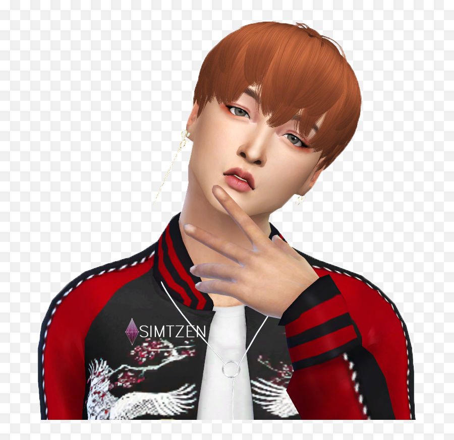 Lee Donghyuck Haechan Nct Dream Cc - Sims 4 Cc Nct Haechan Emoji,No Emotion Nct