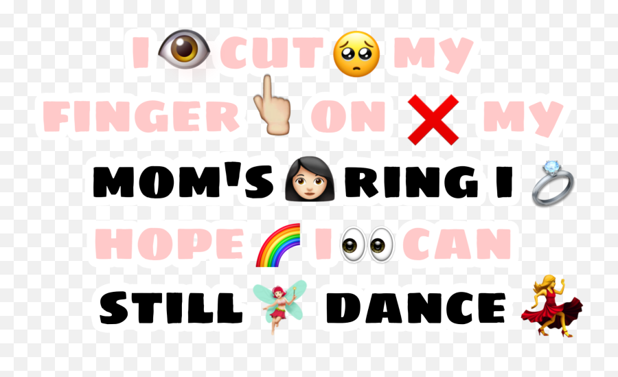 I Cut My Finger On My Momu0027s Sticker By Mihalis Kozokos - Dot Emoji,Mom Emojis