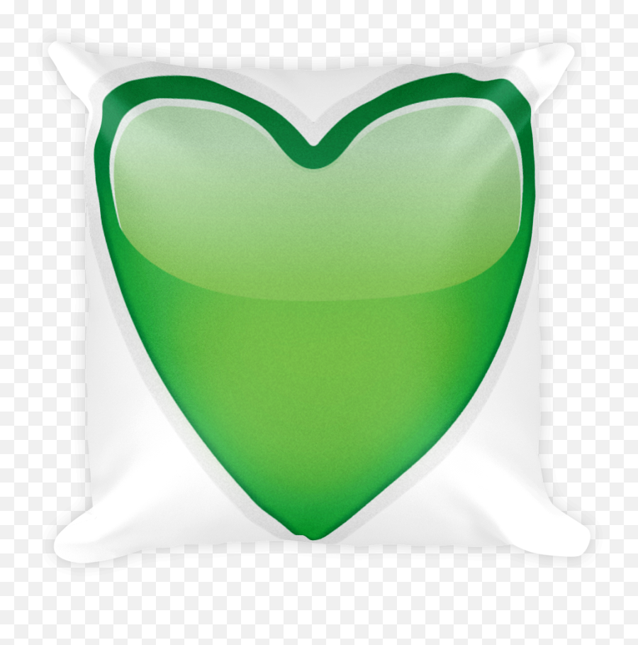 Download Emoji Pillow Green Heart Just Emoji Png Transparent - Vertical,Just Emoji