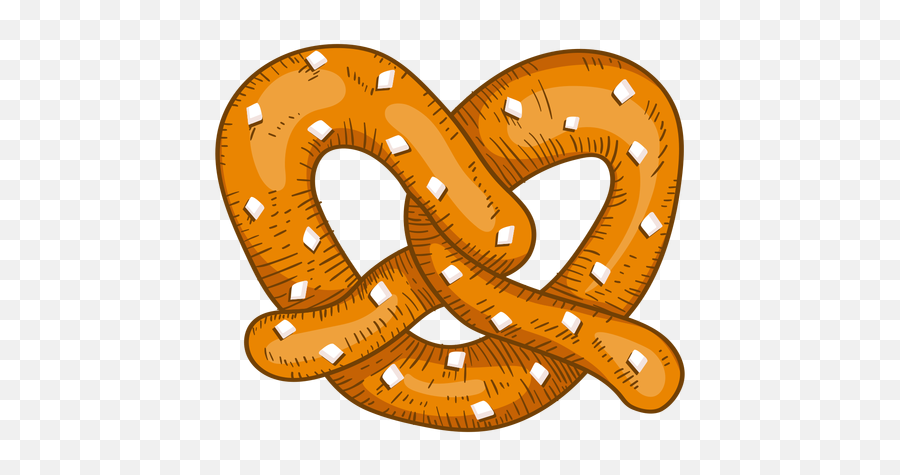 Vector Transparente Png Y Svg De Dibujo De Pretzel Suave - Pretzel Illustration Emoji,Sarpiente Emojis Whatsapp Png