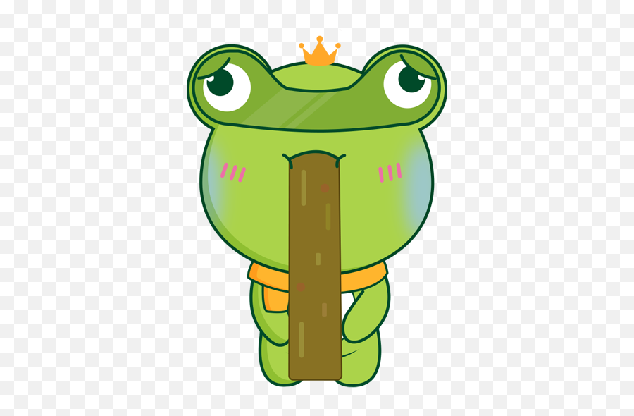 Biubiu Frog By Danielle Poirier - True Frog Emoji,Free Frog Emoticons
