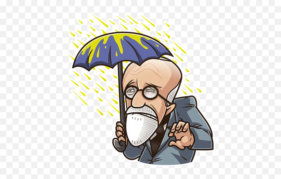 Sigmund Freud - Telegram Sticker Emoji,Freud Emoticon