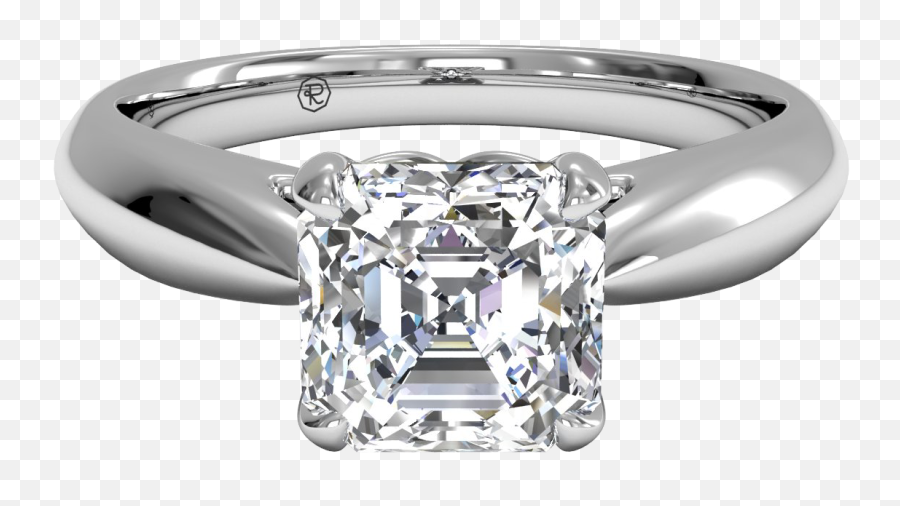 Asscher Cut Engagement Rings Ritani Ritani Emoji,Asscher Cut Cz Ring Emotions