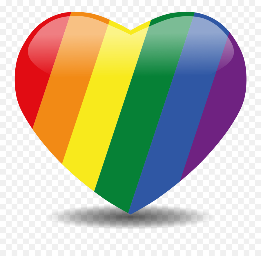 Clipart Rainbow Heart Png Emoji,Big Heart Outline Of Emojis