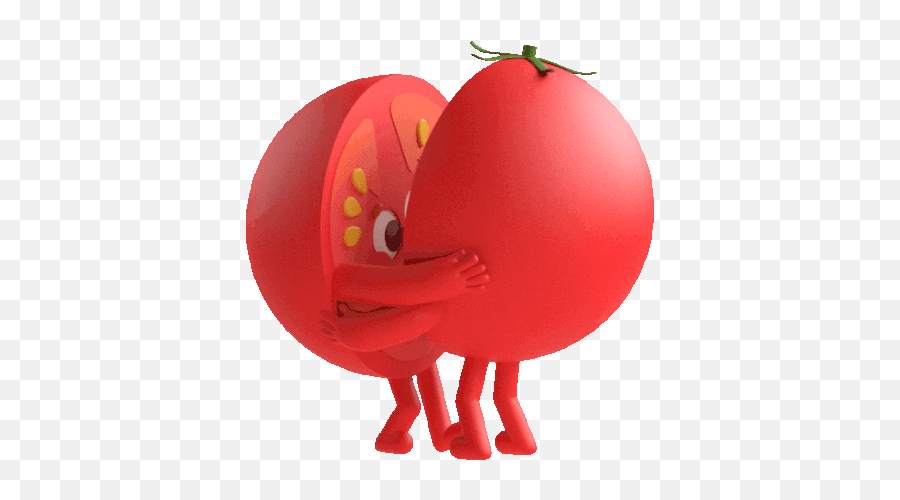 Tomato Halves Share A Kiss Sticker - The Other Half Tomato Emoji,Kiss Emoji Animated Gif