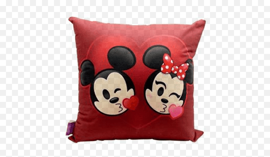 Almofada Fibra Veludo 40x40cm Mickey Minnie Emoji - Lojasdream,Nminnie Emoji