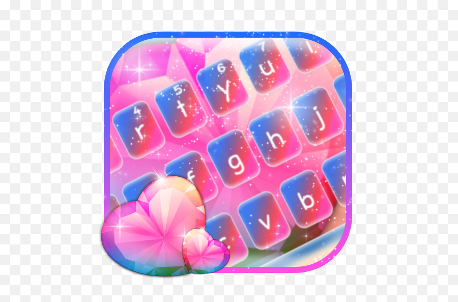 Amazoncom Crystal Gradient Heart Keyboard Theme Appstore Emoji,Emojis With Keyborad