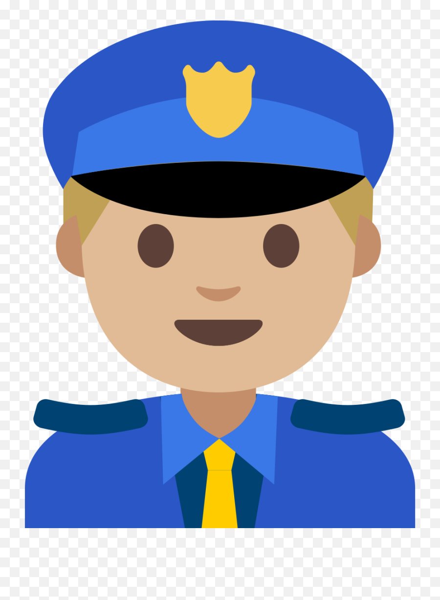 Man Police Officer Emoji Clipart Free Download Transparent - Significa Police Officer En Español,Beret Emoji