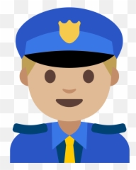 Man Police Officer Emoji Clipart Free Download Transparent - Significa Police Officer En Español,Beret Emoji