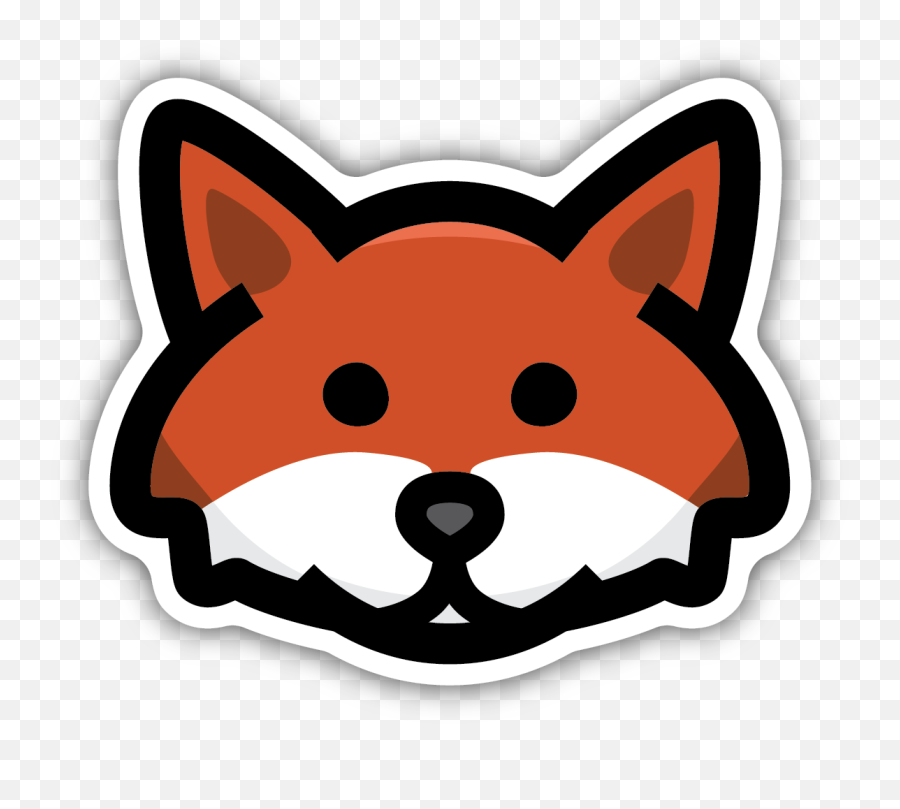 Fox Face Sticker - Stickers Northwest Emoji,Microsoft Mitten Emoji