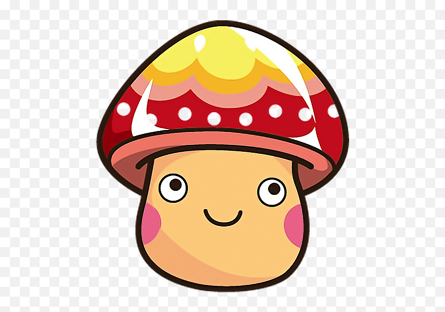 Mq Mushroom Toad Face Emoji Emojis - Cartoon Mushrooms With Faces,Mushroom Emoji