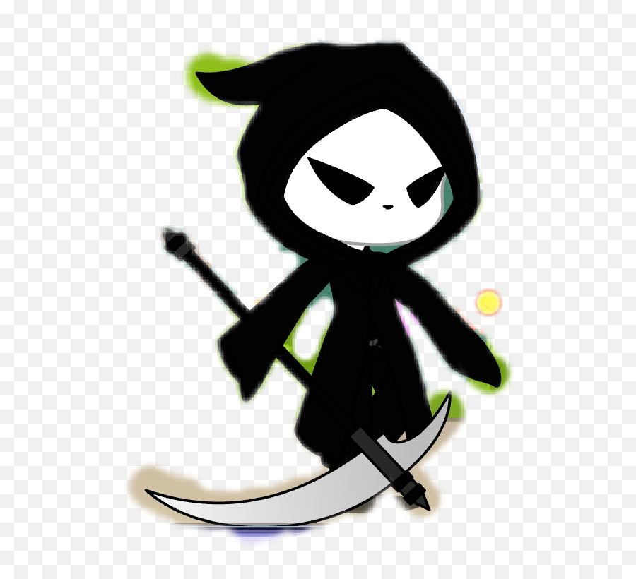 Gacha Grim Reaper Sticker - Fictional Character Emoji,Grim Reaper Emoji