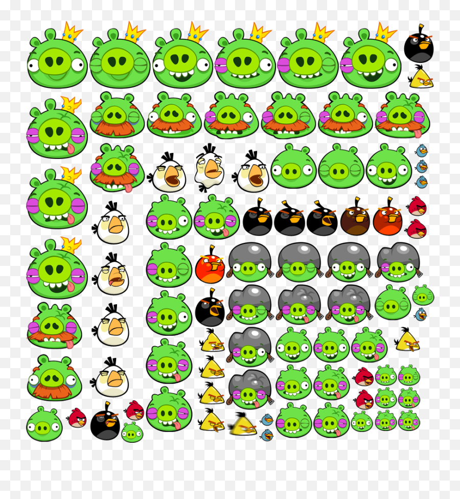 Radu B - Angry Birds Sprites Emoji,H5 Emoticon