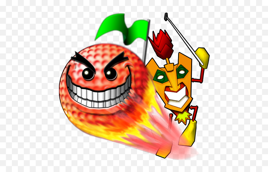 Tiki Golf 2 - Fictional Character Emoji,Golf Ball Emoticon