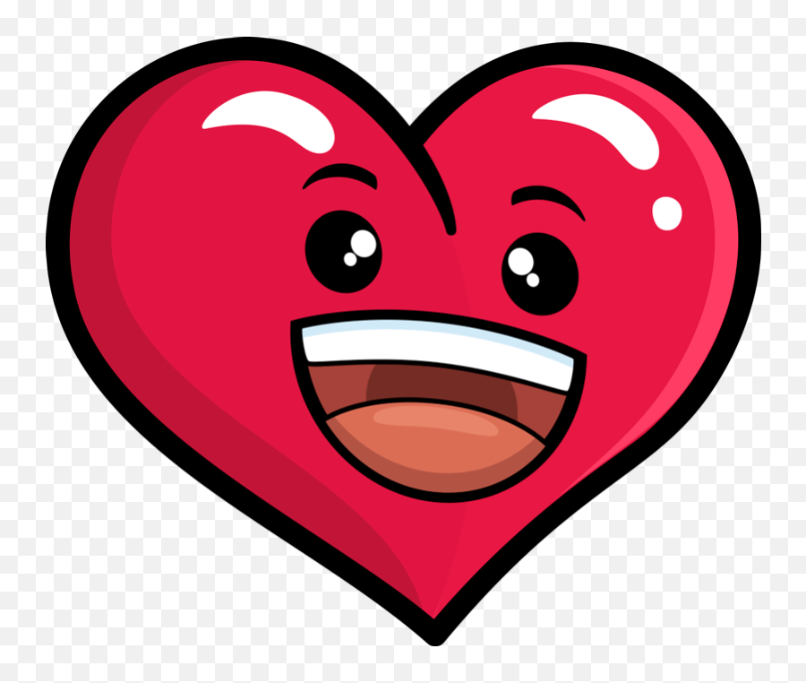 Heart Emoji Wall Sticker - Hjerte Emoji,Grin Emoji